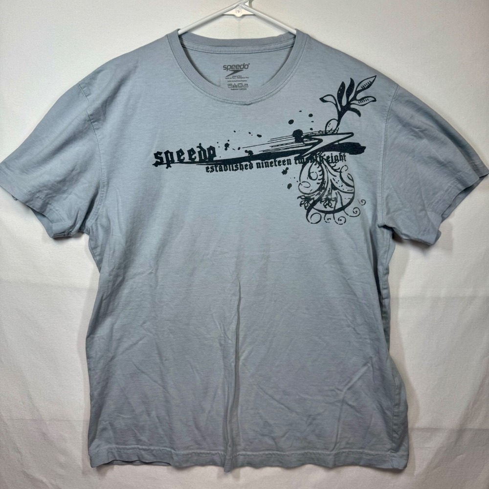Speedo Graphic T-Shirt‎ Established Nineteen Twenty Eight Mens Size Medium